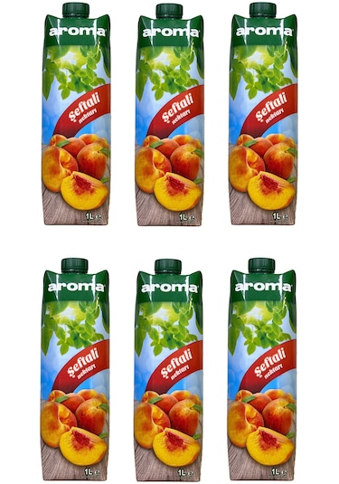 Aroma Şeftali Nektarı 1 Lt X 6 Adet