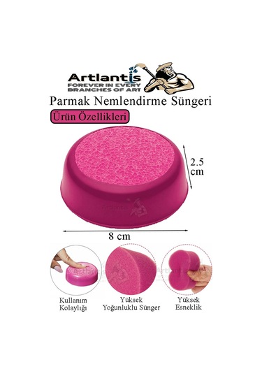 Parmak Nemlendirme Süngeri Mavi 2 Adet Renkli Masaüstü Pul Süngeri Para Sayma Süngeri Poşet Kağıt Ayırma Süngeri Büro Mavi