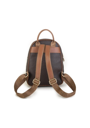 Nas Bag Kadın Sırt Çantası Kahve Taba Gofraj Kahve Taba
