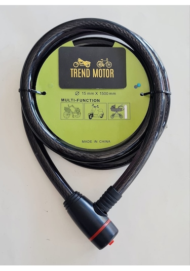 Bisiklet Kilit 15MM Kalınlık - 150 CM Uzunluk