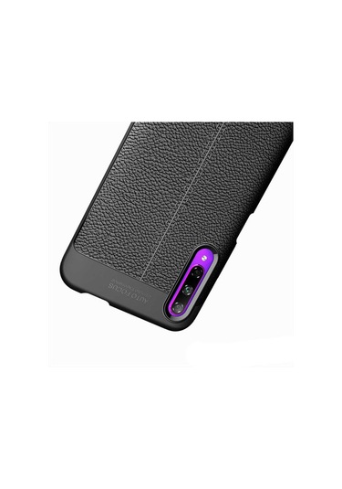 Huawei P Smart Pro 2019 Kılıf Deri Tarzı Niss Silikon Case