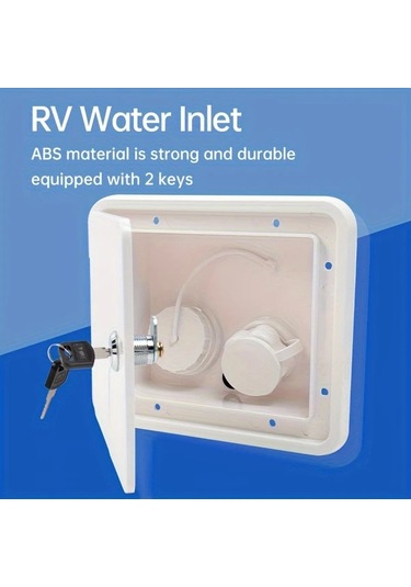 Xuweiwei Güvenli Kilitlenebilir Karavan Su Dolum Ünitesi Sfwh2 193 164 02 Kare Yerçekimi Beslemeli Giriş Hortumlu Harici Genişleme Uyumlu Araba Modifikasyon Aksesuarı