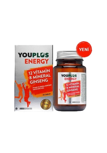 Youplus Energy 12 Vitamin 8 Mineral Ginseng 30 Tablet