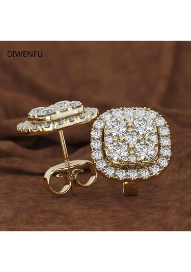 Altın Kadınlar İçin Küpe 14 K Altın Pırlanta Peridot Oorbellen Bijoux Femme Bizuteria Saplama Küpe Altın Takı