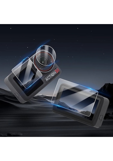 Djı Osmo Action 5 Pro Uyumlu Şeffaf Ekran Koruyucu Nano Jelatin
