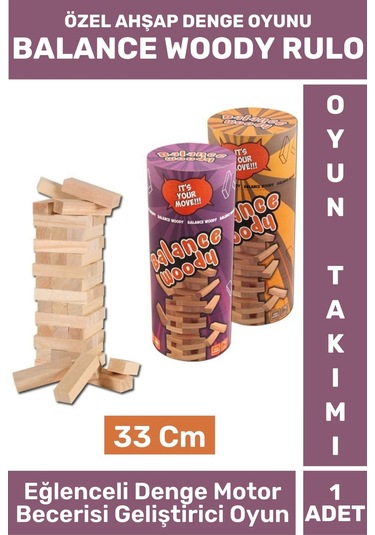 Özel Genç Yetişkin Çocuk Eğlenceli Konsantrasyon Denge Motor Becerisi Geliştirici Ahşap Denge Oyunu