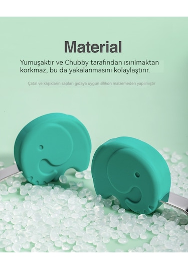 Kısa Saplı Çocuk Paslanmaz Çelik Çatal-pembe 05 Pembe