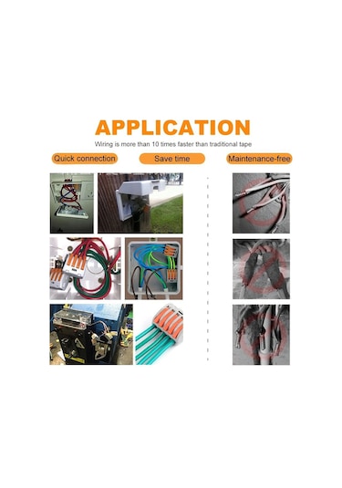 Moveevo 130 Adet Pct Levye Kablolu Bağlayıcı Seti - Zıttı Ve Esnek Kablolar İçin Hızlı Bağlantı Kutusu