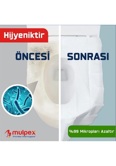 Mulpex Klozet Kapak Örtüsü 250'li