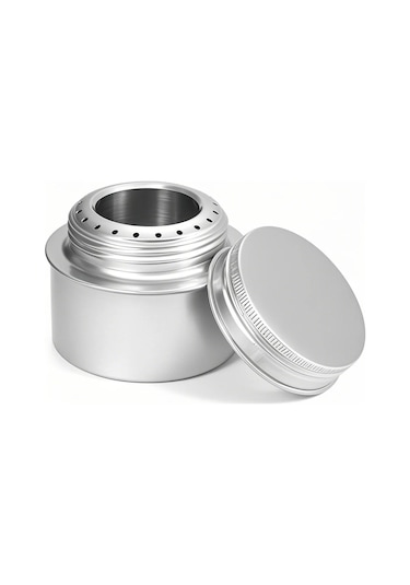 Yaozixa Alüminyum Allyuminyum Ultra Hafif Alkollü Çadır Ocağı - Taşra, Kamp, Bisiklet Turu İçin Dayanıklı Ve Konforlu - Gümüş Renk Hwl-34a Gümüş