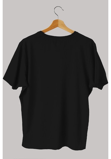 Noıssey -wed Evrenin Gözü Tasarım Baskılı Oversize T-shirt Tişört Sokak Tarzı Siyah