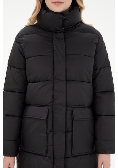 U.s. Polo Assn. Kadın Siyah Kaban 50292747-vr046 Siyah