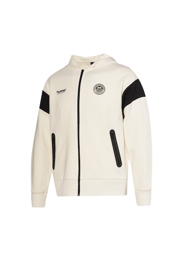 Hummel Glex Fermuarlı Hoodıe 922399-9157 Ekru