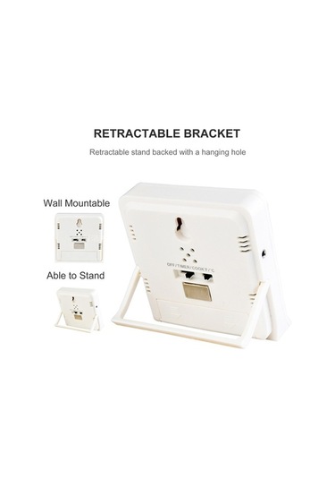 Pazly Yüksek Hassasiyetli Dijital Lcd Beyaz Paslanmaz Çelik Et Ve Sıvı Termometre Beyaz