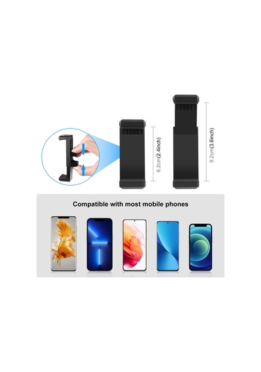 Puluz Mini Vlog Canlı Sabitleyici Standı Akıllı Telefonlar İçin Telefon Kelepçeli Tripod Mavi