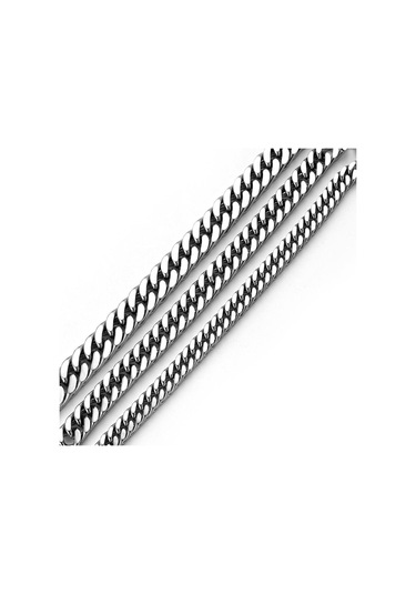 Erkekler Bilezik Küba Link Zinciri Katı Miami Kadın Kaplama Bordür Bileklik Takı 17x0.6 Cm 18x1.2cm Gümüş