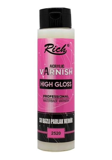 Rich Beyaz Akrilik Su Bazlı Parlak Vernik 500-2520