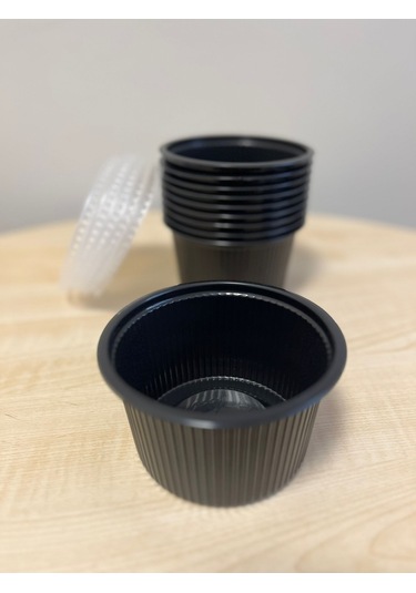 Plastik Federli Çorba Kasesi Kap + Kapak 30'lu