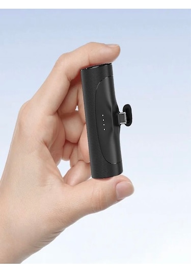 Çelikwork PW0-101 3000 mAh Elektronik Taşınabilir Type-C Batarya Powerbank Siyah