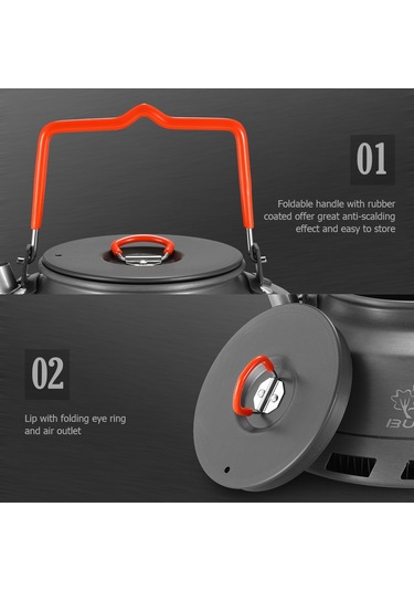 Youmex "bl200-l1 Taşınabilir Kamp Çaydanlığı - 1.1l Hacimli, Hızlı Isıtma, Katlanır Sap" Diğer