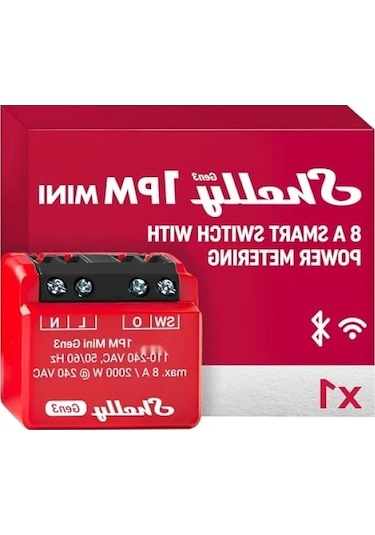 Akıllı Röle Şalteri, 1 Kanal 8a - Wlan Ve Bluetooth İle Ev Otomasyonu .