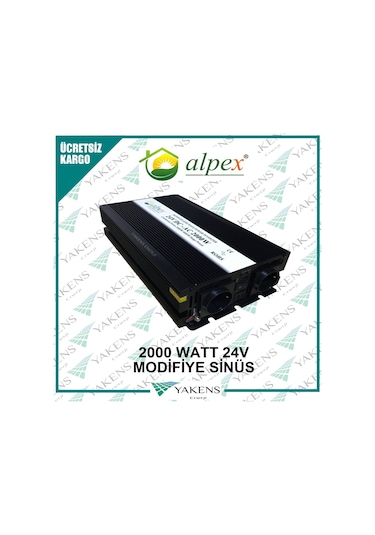 2000 Watt 24 Volt Modifiye Sinüs İnverter Alpex