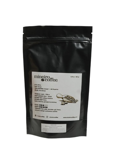 Mineiro Coffee Kenya AA Plus Öğütülmüş Filtre Kahve 250 G