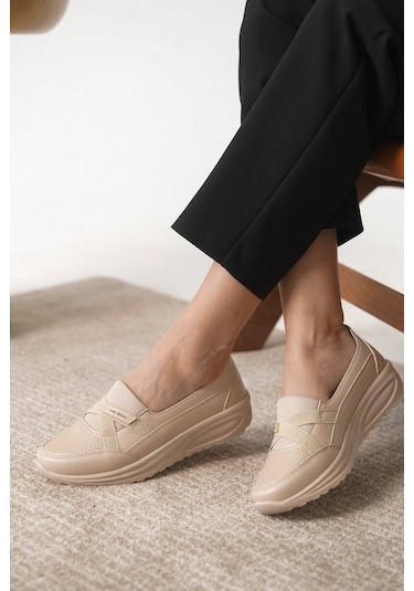 Daxtors Garantili D0312 Günlük Ortopedik Kadın Babet Ayakkabı Siyah