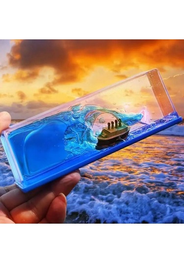 Büro Ev Ofis Dekoru İçin Hediyelik Batmaz Aşk Gemisi