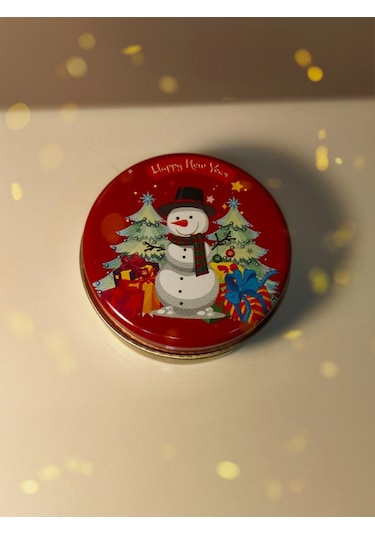 Metal Kavanozda Yılbaşı-kardan Adam-kokulu Mum