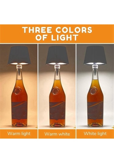 Agoodshop Kablosuz Şişe Lambası, Kablosuz Şişe Lambası, Içki Şişeleri Için Şişe Işıkları, Kablos