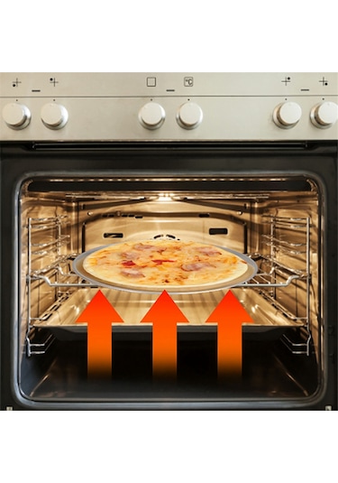 Pizza Tepsisi/tepsisi, Dar Kenar, Alüminyum, 10 İnç Gümüş