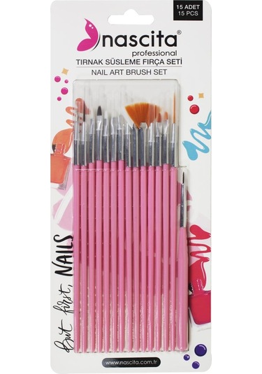 Nascita 05 Tırnak Fırça Seti Pembe 5'li