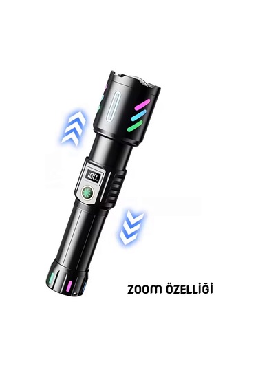 Wison 20w Fosforlu Şarjlı Metal El Feneri Ws-9944 Çok Renkli