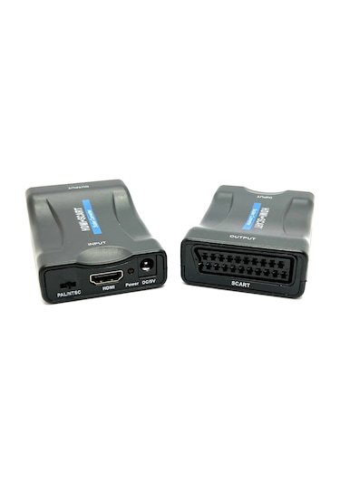 Hdmı'dan Scart'a Kompozit Video Dönüştürücü + Stereo Ses Hdmi Sca