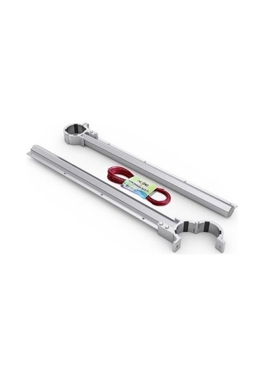 Made Ersa Alüminyum Balkon Çamaşır Kurutma Askısı Küpeşte Çamaşırlık Parlak Renk Gümüş