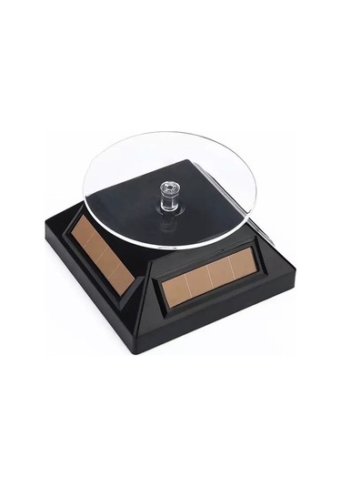 Xindoker Güneş Enerjili Çift Yönlü Döner Sergi Tablosu - Kuyumculuk, Model, Elektronik Gösterim İçin Siyah Pil Ve Şarj Aleti Yok