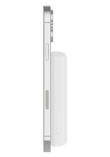 Belkin Bpd004btwt Boostcharge 5k Magsafe Uyumlu Kablosuz Powerbank + Stand - Beyaz siyah