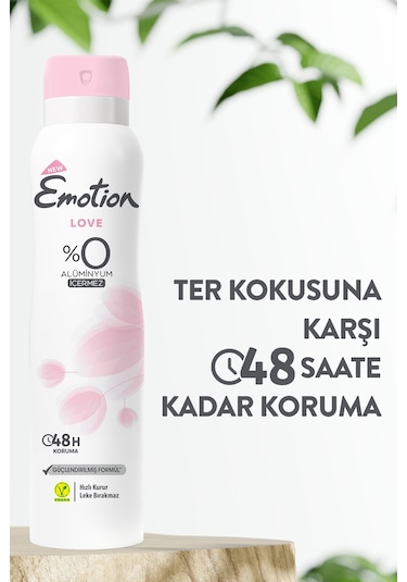 Emotion Love Kadın Sprey Deodorant  3 x 150 ML