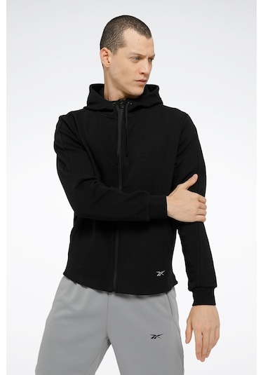 Reebok Actıv Coll Dreamblend Fz Siyah Erkek Eşofman Üstü Siyah