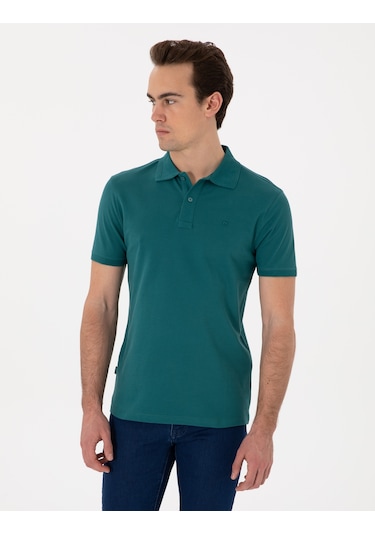 Pierre Cardin Erkek Zümrüt Tişört Basic 50302561-vr055 Zümrüt