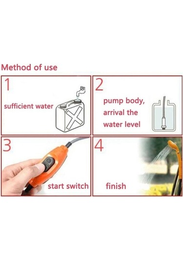 Tongxida Bosphorusboutique Taşınabilir Su Sigara Seti, 12v Sarı Kamp Kablo, Duş Çakmağı Açık 6 2.5l Sarı