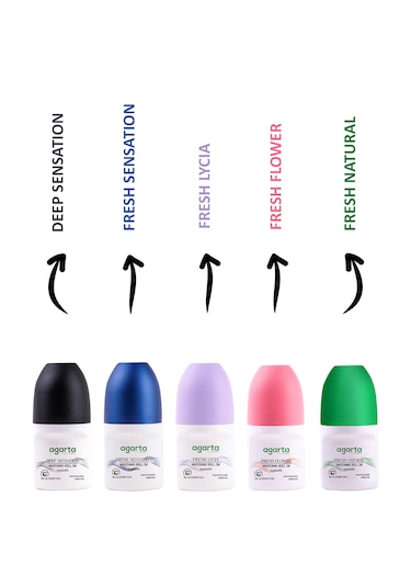 Agarta Fresh Natural Ter Kokusu Önleyici 24 Saat Etkili Beyazlatıcı Unisex Roll-On 50 ML