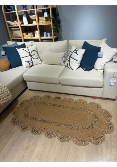 Matrix Jüt Kilim, Paspas, Mutfak Halısı, Banyo Paspası, Kilim, Halı, Oturma Odası Halısı Bej