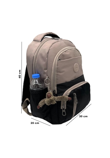 İlk Okul Çantası 3'lü Seti Unisex Çocuk İlkokul Çantası Bvt-8010 Vizon-siyah Vizon - Siyah