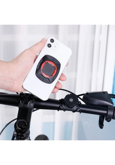 Tysm Joyjadehub Bisiklet Gidon Mavi Telefon Standı Motosiklet 1pc Abs Materyal, Kırmızı Ve Mavi Renkler 1pc