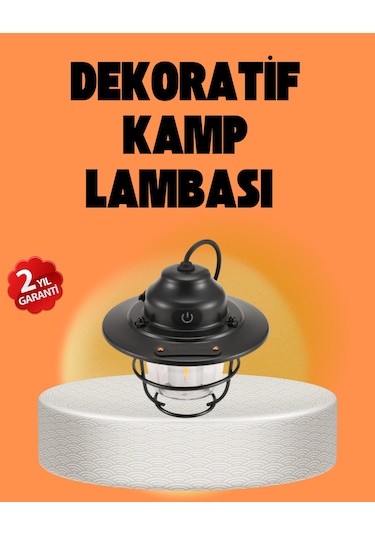 Çam Kozalağı Şekilli Retro Kamp Gece Lambası Çok Renkli