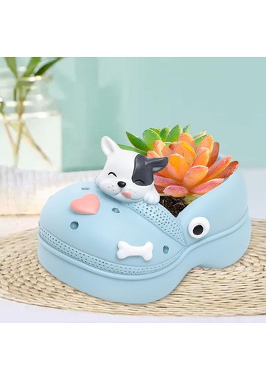 Suntek Karikatür Saksı Centerpiece Bahçe Ofis Pencere İnek