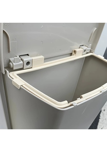 Willowhaven 1 Adet Gri Pvc Kapı Çöp Kutusu - Karavanlar İçin Dayanıklı Mekanizma, Kolay Kurulum Gri