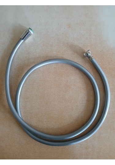Metal Başlıklı Gri Duş Hortumu 170 Cm Gri